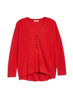 Madewell Asherton Waffle Henley Sweater Wool/Alpaca XS